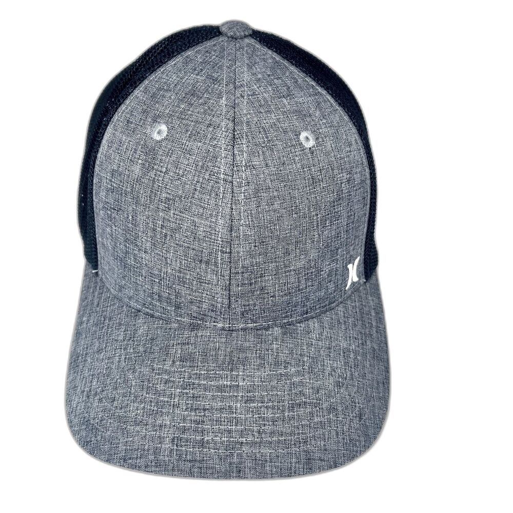 Hurley Truckers Cap Men’s Size S/M Color Obsidian Heathered Gray Black